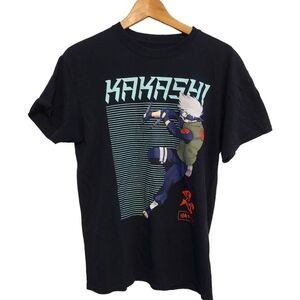 (M) Men Ripple Junction x Naruto 20th Anniversary Kakashi Hatake T- Shirt